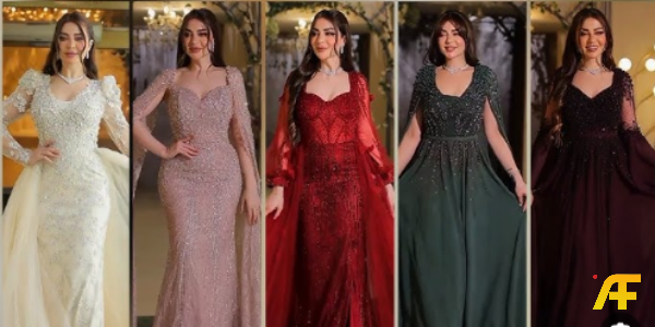 أجمل فساتين سهرة 2025 لحفلات الزفاف والخطوبة (بالصور)