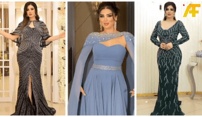 فساتين سواريه بقبة مربوطة وقصة ناعمة