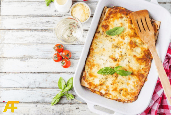 مكونات اللازانيا بالخضار منخفضة السعرات الحرارية