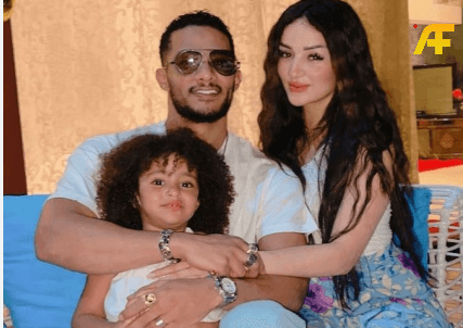 محمد رمضان وزوجته وأولاده