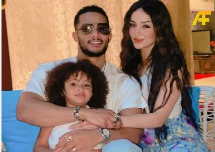 محمد رمضان وزوجته وأولاده