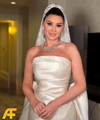 إطلالة أروى جودة في زفافها