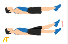 تمرين رفرفة القدمين