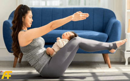 تمارين رياضية للنساء بعد الولادة لاستعادة الرشاقة