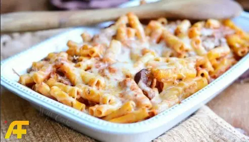 وصفة المعكرونة بالبشاميل واللحم المفروم